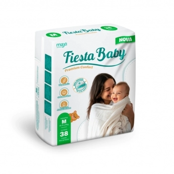 Fralda Fiesta Baby M - Com 38 Unidades