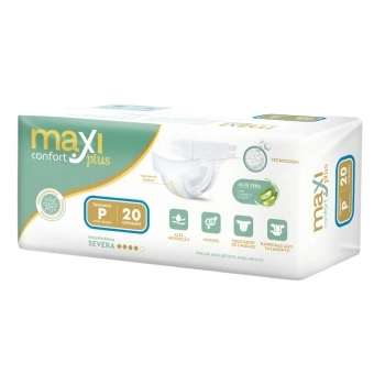 FRALDA GERIATRICA MAXI CONFORT PLUS PQ C/20