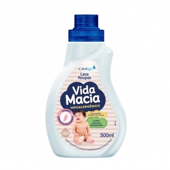 Lava Roupa Líquido Infantil Vida Macia Algodão 500ml