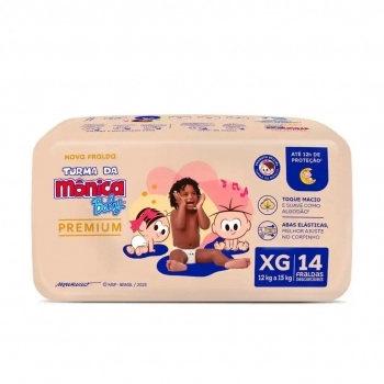 FRALDA TUR DA MONICA PREMIUM JUMBO PQ C/26