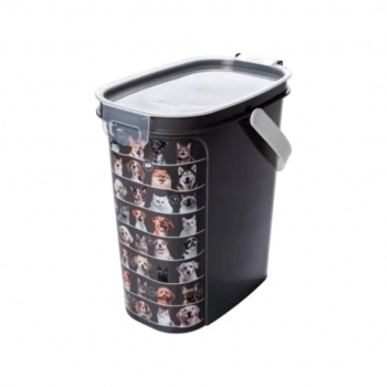 Porta Ração com tampa Hermética e dosador Plasútil 8L