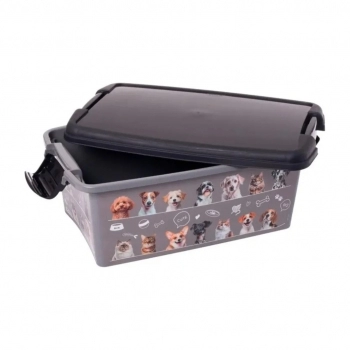 Caixa Decorada com Trava M Plasútil 3,4L