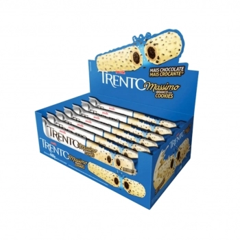 WAFER TRENTO MASSIMO BRANCO C/ COOKIES 15X25G