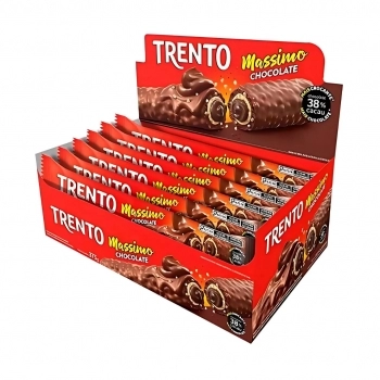 WAFER TRENTO MASSIMO AMENDOIM C/ CARAMELO 15X25G