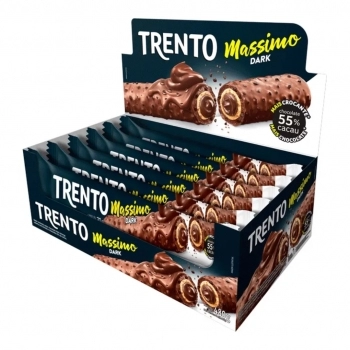 WAFER TRENTO MASSIMO AMENDOIM C/ CARAMELO 15X25G