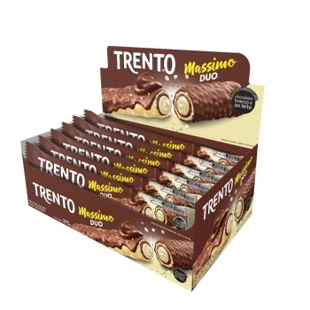 WAFER TRENTO MASSIMO AMENDOIM C/ CARAMELO 15X25G