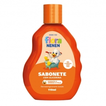 SABONETE LIQ FLORA NENEN GLICERINADO 100ML