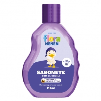 SABONETE LIQ FLORA NENEN GLICERINADO 100ML