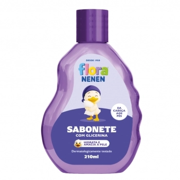 SABONETE LIQ FLORA NENEN GLICERINADO 210ML