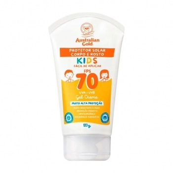 Protetor Solar Australian Gold Creme Kids Corpo FPS70 120g