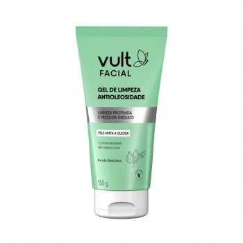 VULT FACIAL GEL LIMPEZA ANTIOLEOSIDADE V3 150G