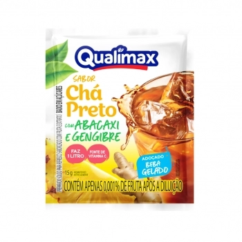 PO PARA BEBIDA TURMA QUALIMAX CHA PRETO 15X15G