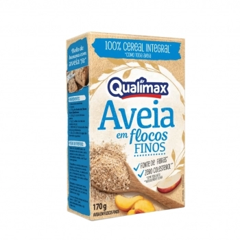 QUALIMAX AVEIA FLOCOS FINOS 170G