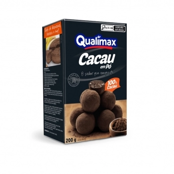 QUALIMAX CHOLATE 100% CACAU PO 200G