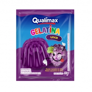 QUALIMAX GELATINA UVA 15X20G