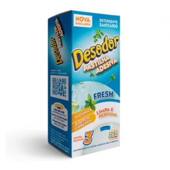 Pastilha Sanitária Adesiva Desodor Fresh 59g