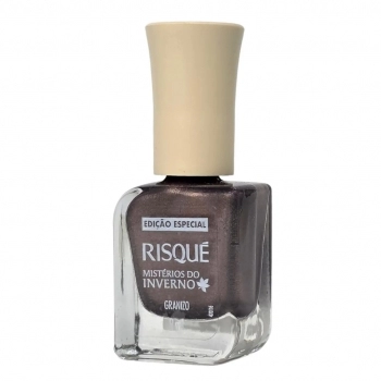 Esmalte Risqué Metálico Granizo NU - Caixa com 6 unidades