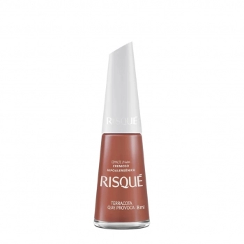 Esmalte Risqué Nude Cremoso Terracota Que Provoca 8Ml NU - Caixa Com 6 Unidades