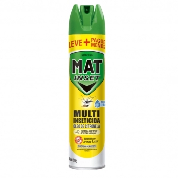 Mat Inset Aerossol Multi Citronela 360Ml Grátis 33%