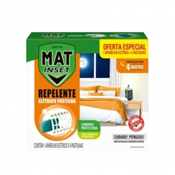 Mat Inset Aparelho Elétrico + 4 Refis Pastilha