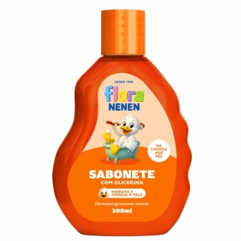 SABONETE LIQ FLORA NENEN GLIC.BANHO ALEGRIA 300ML