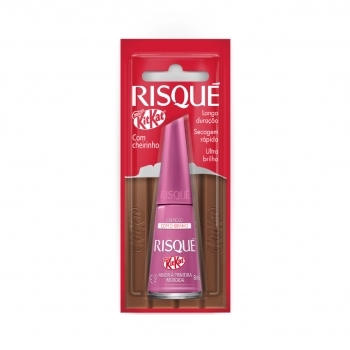 Esmalte Risqué Cremoso Kitkat Amor à Primeira Mordida Blister 8,5ml - Caixa com 6 Unidades