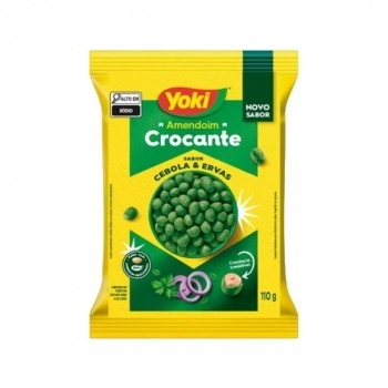 AMENDOIM YOKI CROCANTE CEBOLA E ERVAS 110G