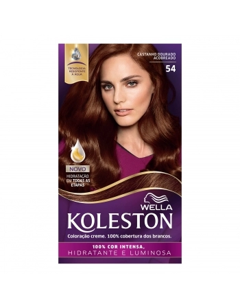 Tinta De Cabelo Koleston Castanho Dourado Acobreado 54