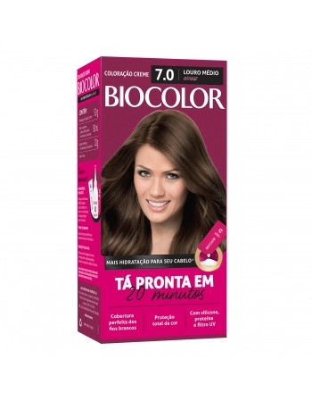 Tintura/Coloração Biocolor Mini Kit Louro Arraso 7.0