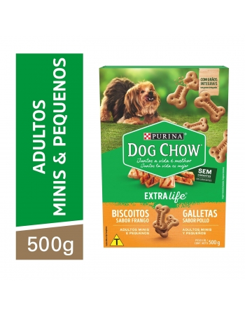 Biscoitos Dog Chow Carinhos Integral Mini 500G