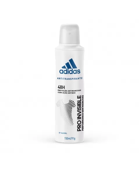 Desodorante Aerossol Antitranspirante Adidas Feminino Pro Invisible 150Ml