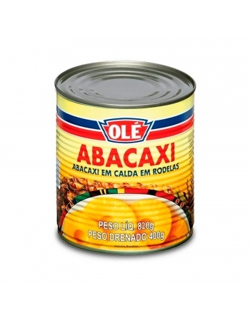 Abacaxi Em Calda Rodelas Lata Olé 400G