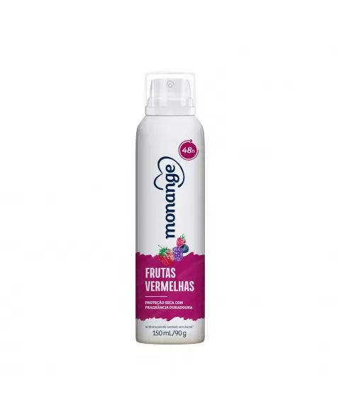 Desodorante Aerossol Antitranspirante Monange Feminino Frutas Vermelhas 150Ml