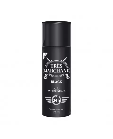 Desodorante Spray Très Marchand Masculino Black 100Ml
