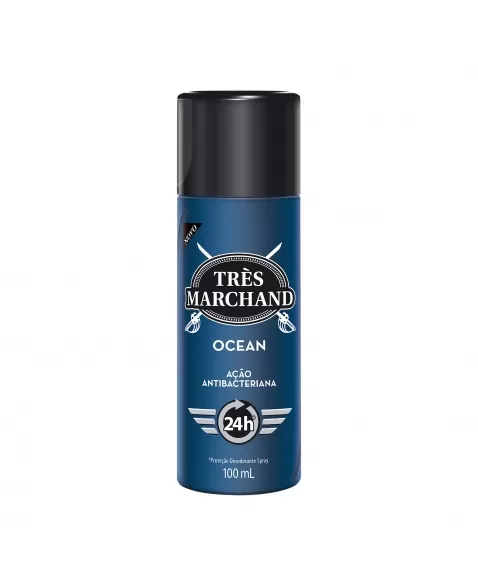 Desodorante Spray Très Marchand Masculino Ocean 100Ml
